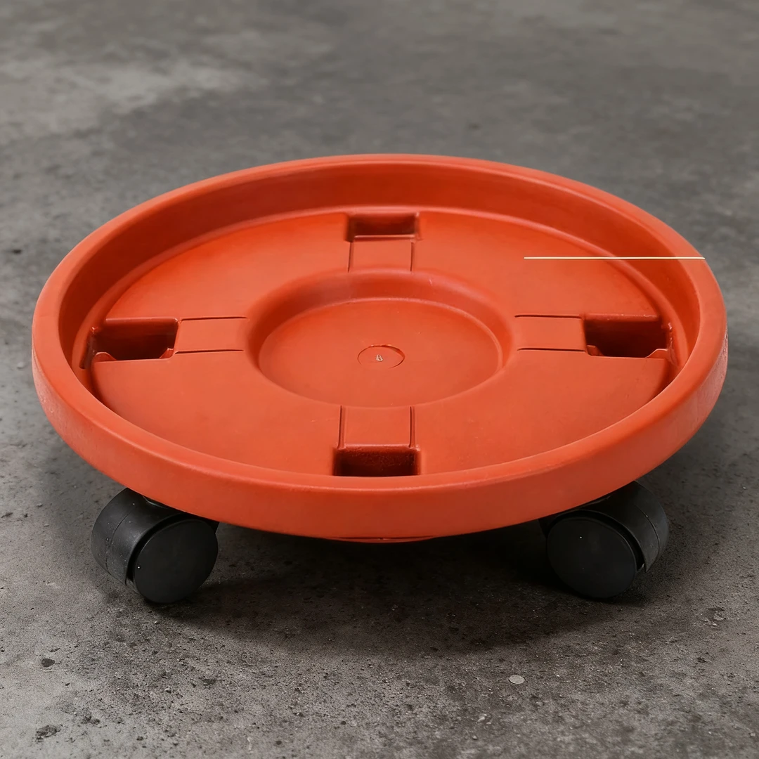 加厚花盆花盆花盘底座接水托盘塑料移动底盘花盆托盘底座带轮花盆