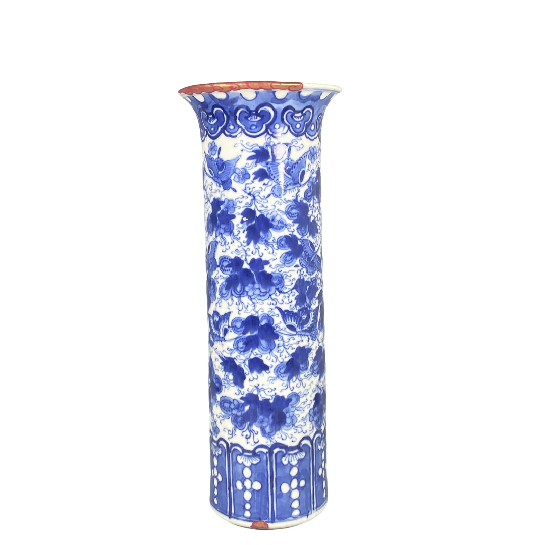 【022011127】清代 蝶恋花纹箭桶（瓷器一）