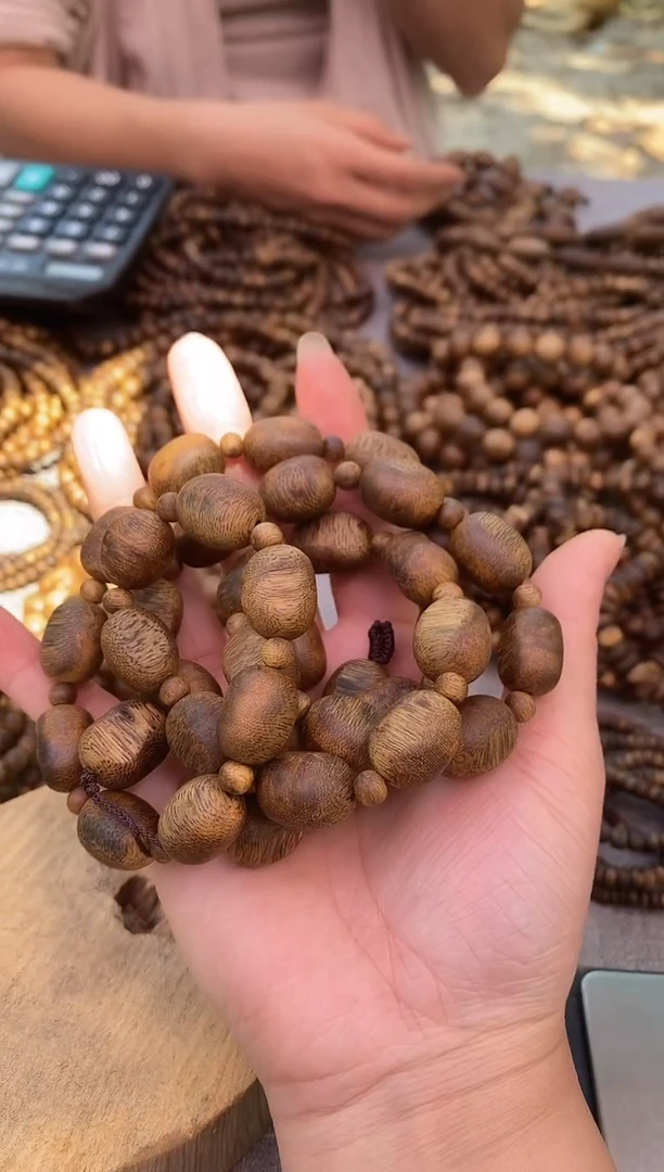 【闪购商品】沉香手串随型陆河留疤多圈棋楠手串#48多样性发一