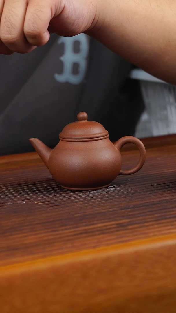 茶壶紫砂江**衣紫泥芭乐105CC