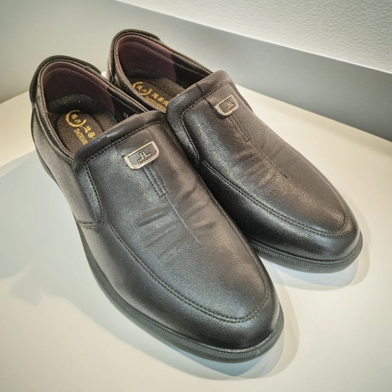 休闲套筒轻便户外休闲鞋休闲皮鞋舒适男士老钱风美式百搭道县皮鞋