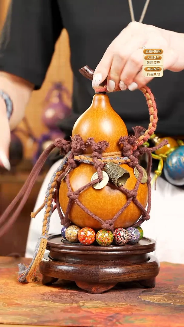 WO037网兜款葫芦不包手串及旋转底座