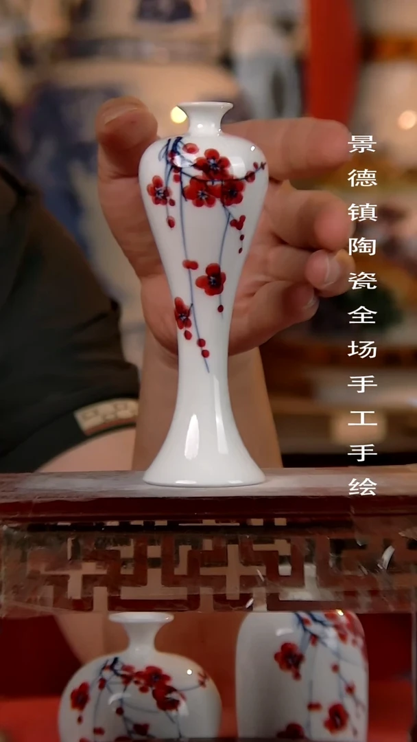 摆件景德镇陶瓷 手工手绘