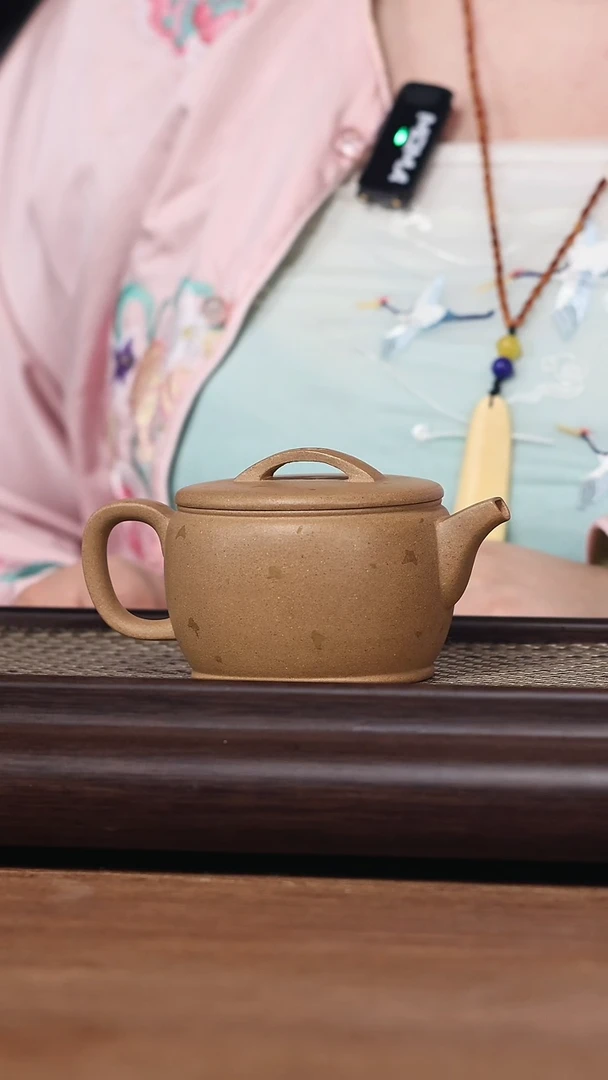 【闪购商品】紫砂茶壶2281李倩汉瓦 洒金160cc共生段泥