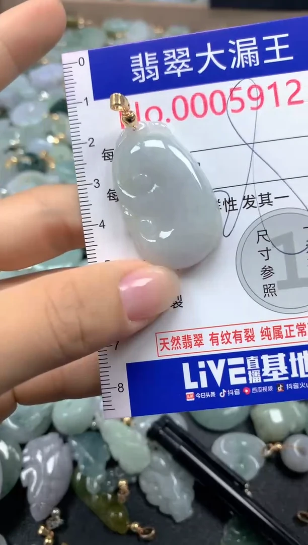 翡翠未镶嵌吊坠(不含链)5912