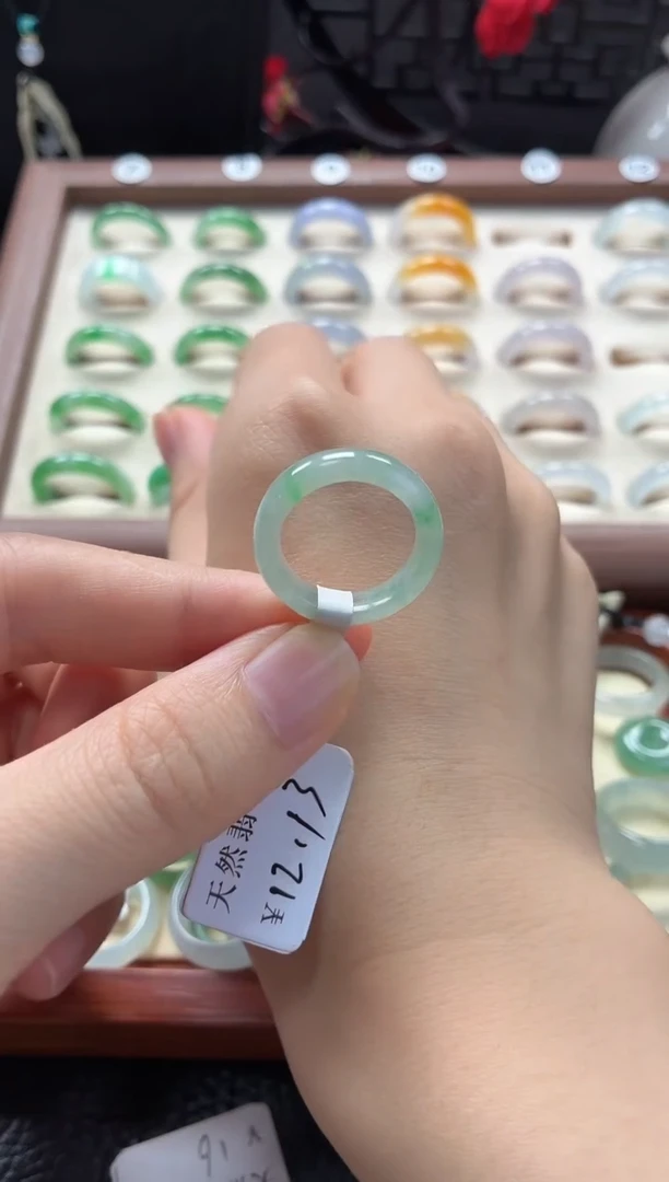 未镶嵌定制翡翠圈口12号  48小时鉴赏期