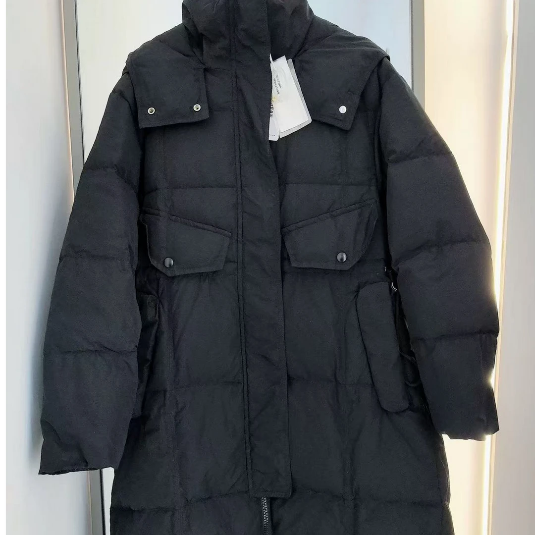 8315长款羽绒服 黑（S衣长110左右）