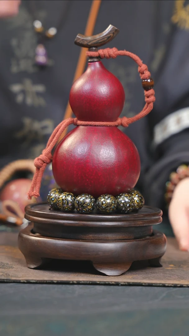 【闪购商品】YH185大漆酒葫芦不包手串及旋转底座