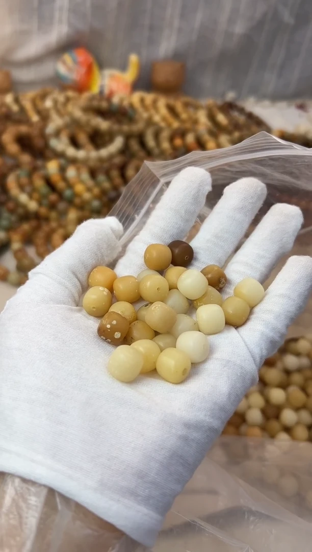 菩提根/象牙果手串11*12瑕疵麻子发35颗毛坯0205