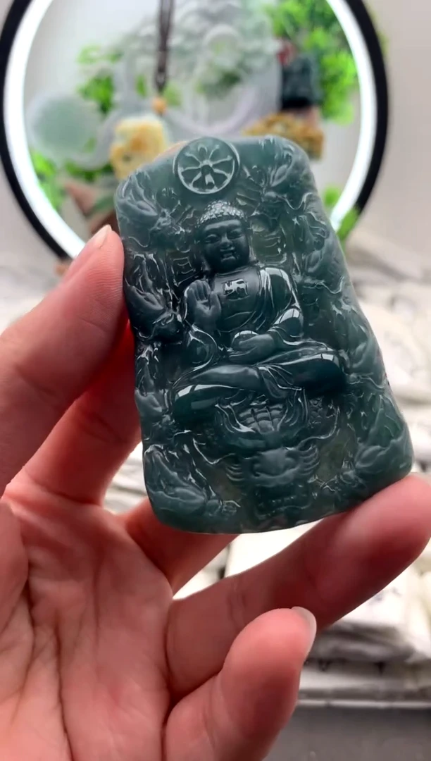 【闪购商品】翡翠颈饰未镶嵌阿弥陀佛