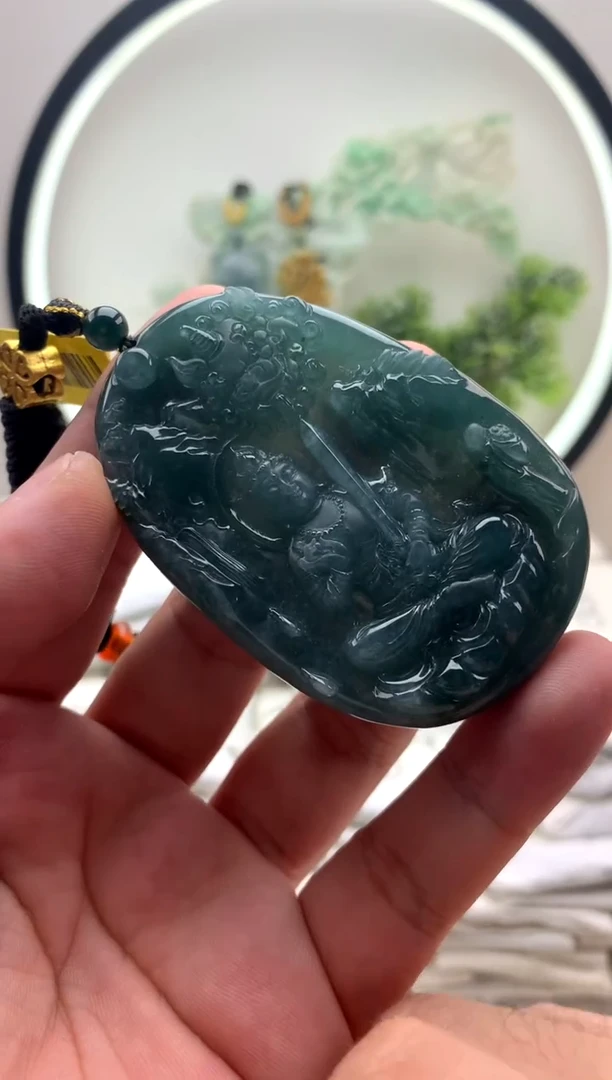 颈饰未镶嵌翡翠文殊