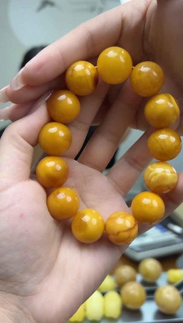 未镶嵌蜜蜡裸石蜜蜡手串