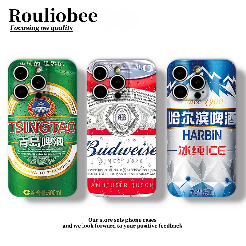 BANCA创意啤酒适用苹果16/15promax菲林手机壳华为oppo小米15vivo