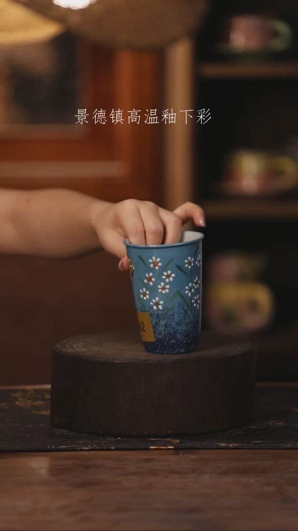 陶瓷景德镇高温釉下手绘陶瓷462