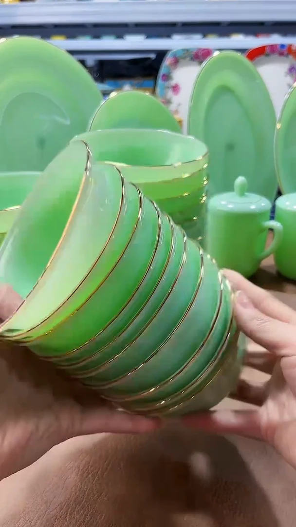 玉瓷4.5英寸饭碗10个景德镇餐具