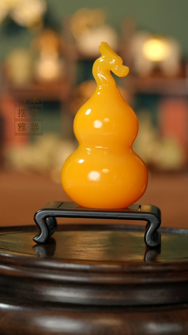 玉《龙头葫芦》摆件