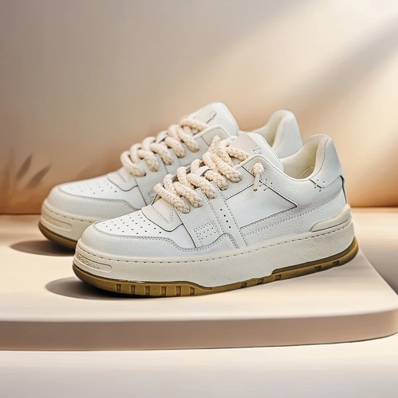 【商超同款】四季穿休闲板鞋女厚底增高5公分原创小众设计低帮潮鞋