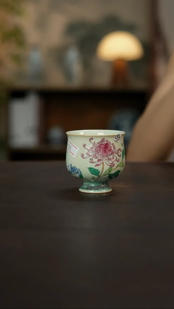 杯景德镇陶瓷杯碗柴烧多人微瑕