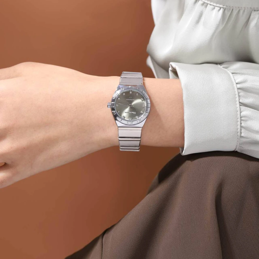 星座系列轻奢女款手表小众石英气质百搭女士腕表防水满钻精致