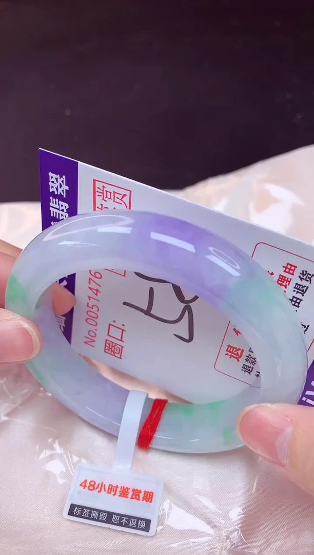 未镶嵌手镯翡翠58（48小时鉴赏期 ）