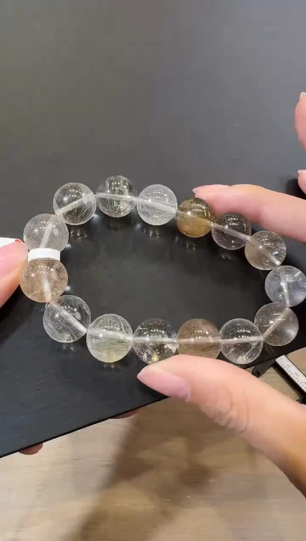 未镶嵌手串水晶天然兔毛手串 SG6