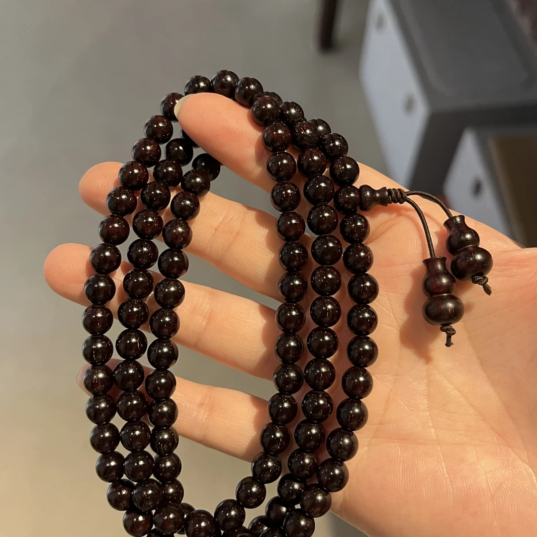 DD紫檀7mm*108颗多金星