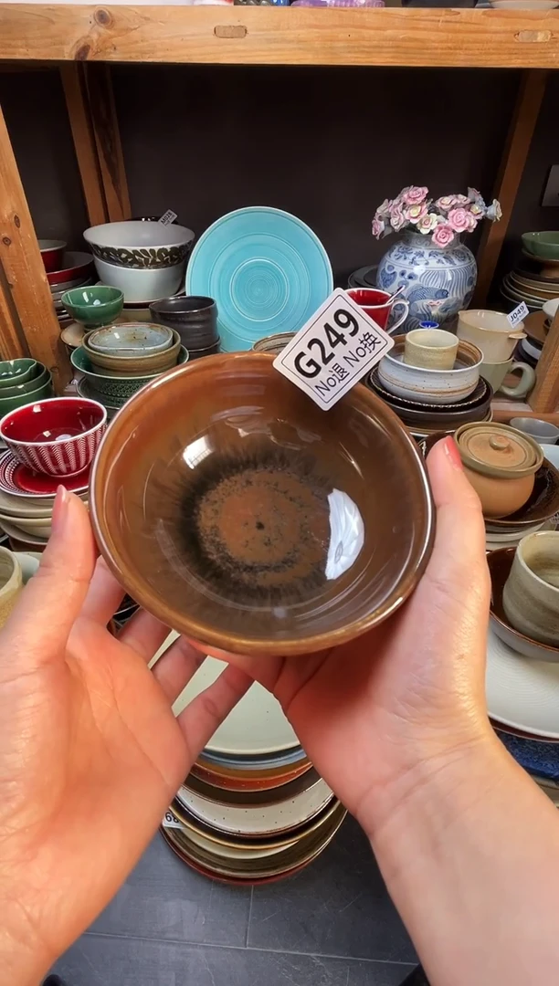 瓷片萝***虫g249天目米饭碗福利