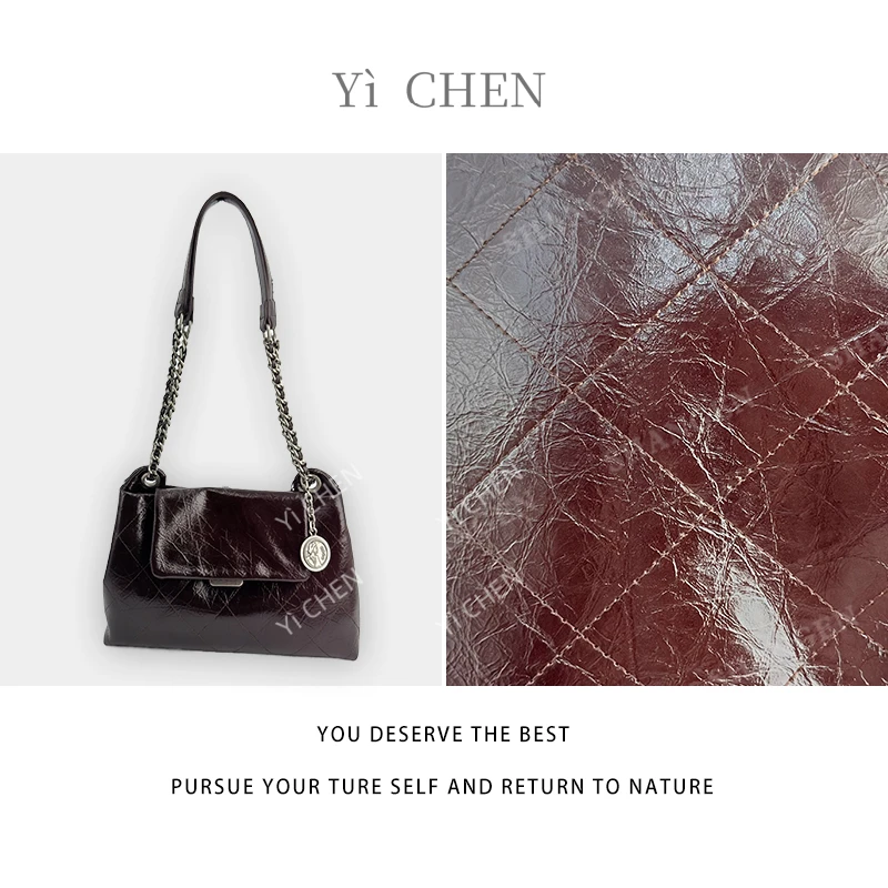 【Yì CHEN】ZT-D9619-B-多瓦咖   轻奢时尚女士新款手提单肩斜挎包