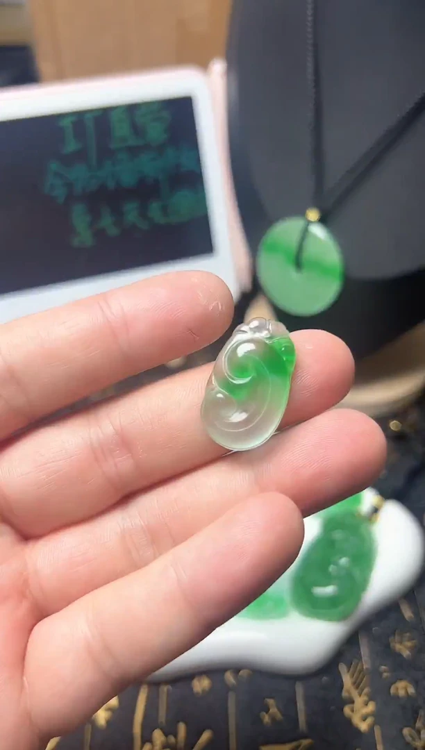 颈饰未镶嵌翡翠所见即所得，一图一物