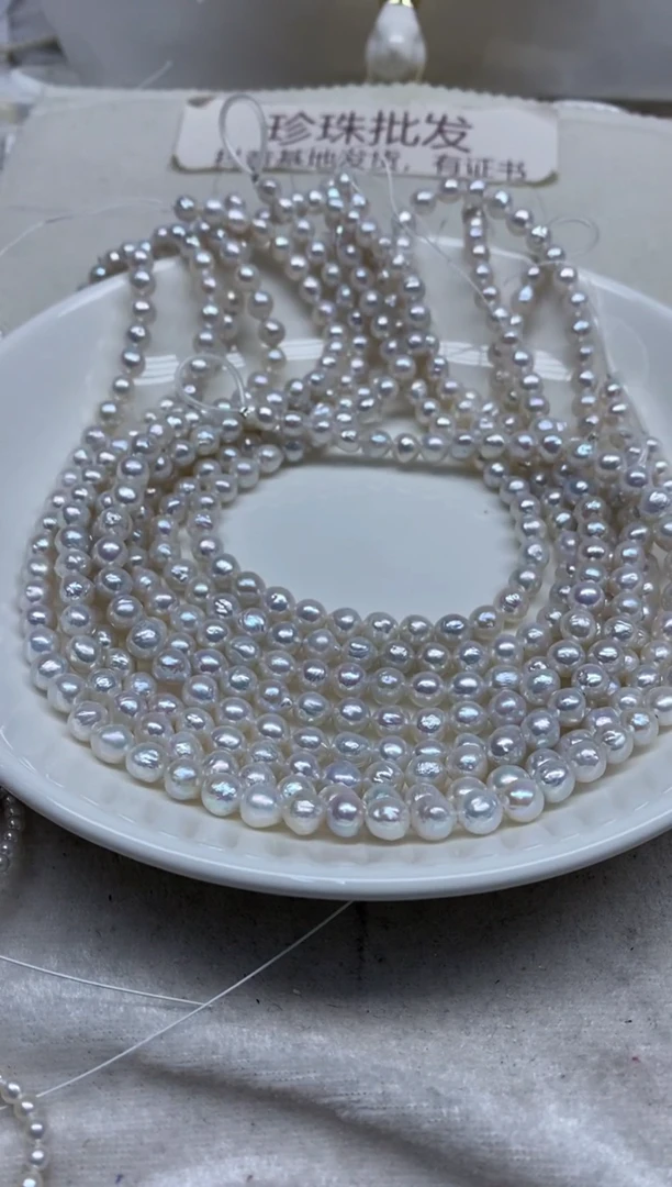 淡水珍珠未镶嵌颈饰6-7发1