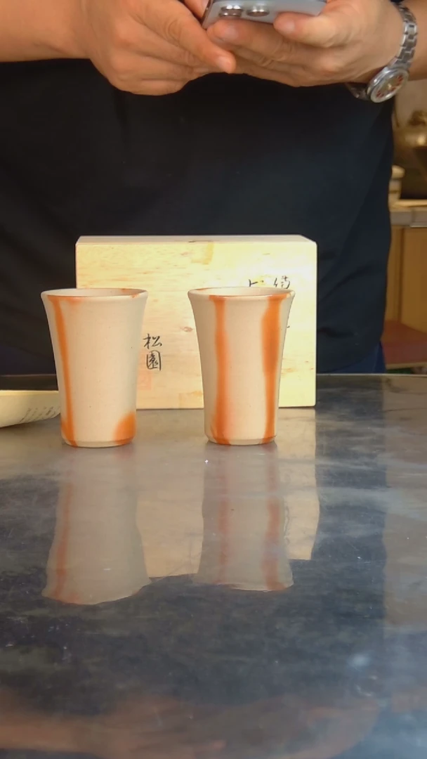 陶用****1日本备前烧对杯