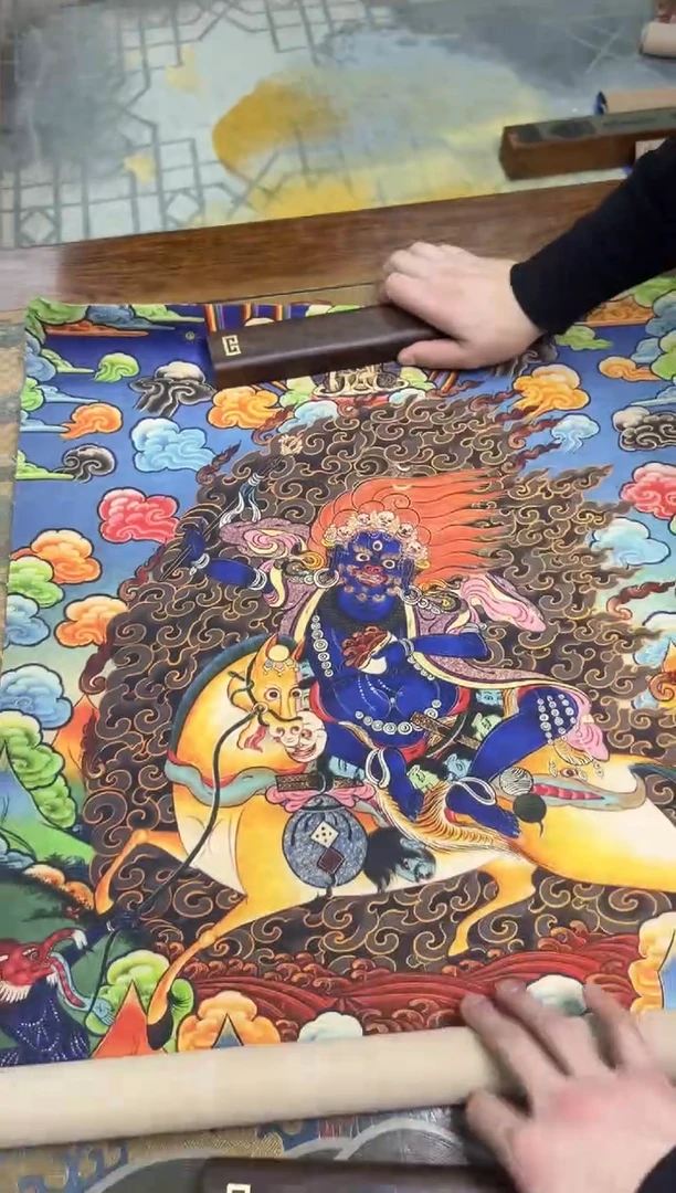 卷轴画精品奥奥奥的唐卡