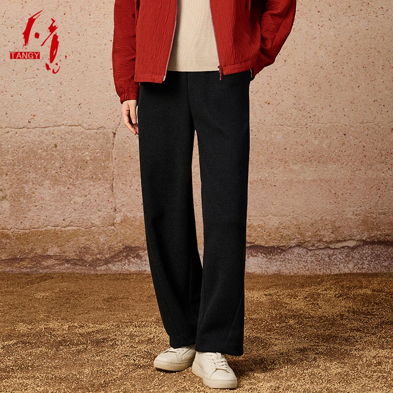 TANGY/天意2024秋季新款商场同款混纺透气保暖休闲长裤 2243511