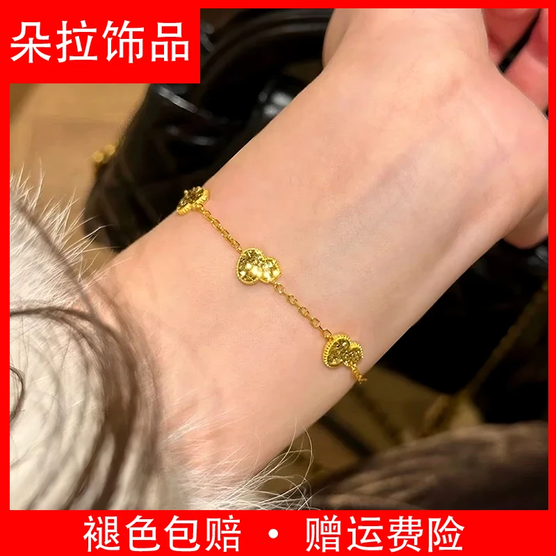 铜合金2025年碎冰冰五福葫芦手链女轻奢精致复古气质高级感手饰