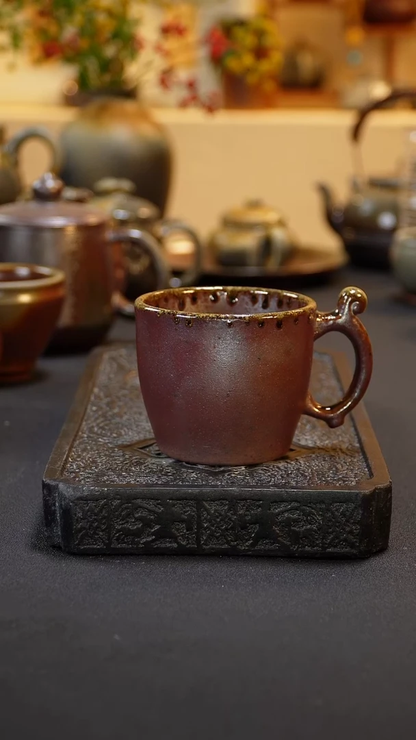 茶壶紫砂纯自然柴烧