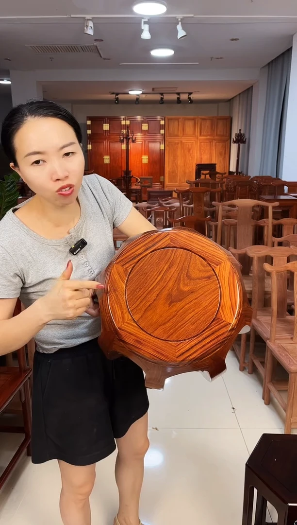 花梨木类家具鼓凳大