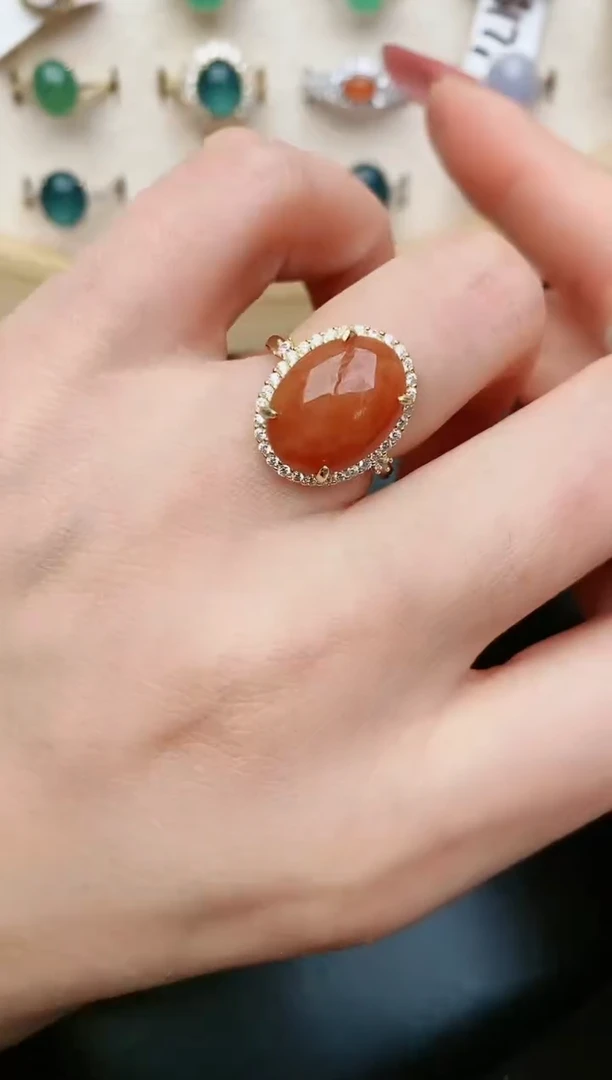 翡翠戒指银S925镶嵌.....