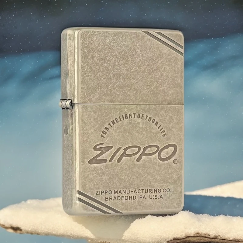 ZIPPO打火机【古银点亮人生】230刻花复古做旧时尚经典正品送礼DYJ1