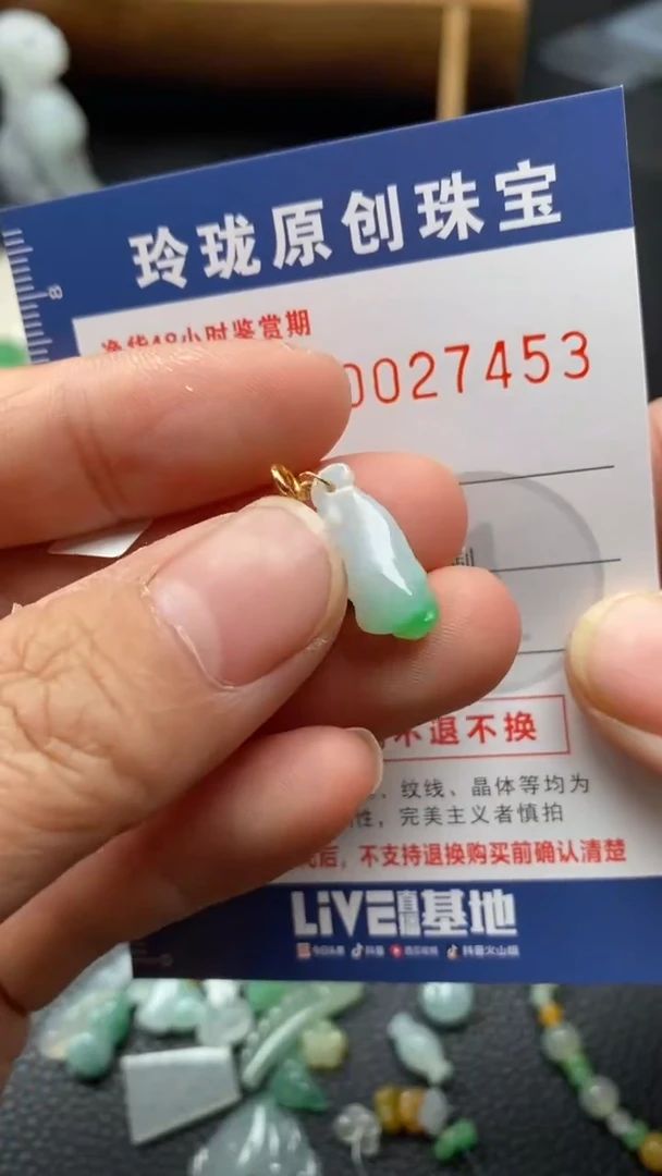 【闪购商品】翡翠颈饰未镶嵌翡翠净货27453