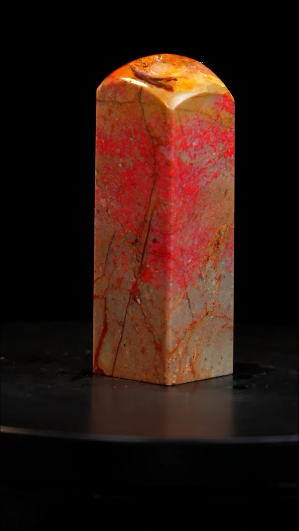 昌化石田黄鸡血石