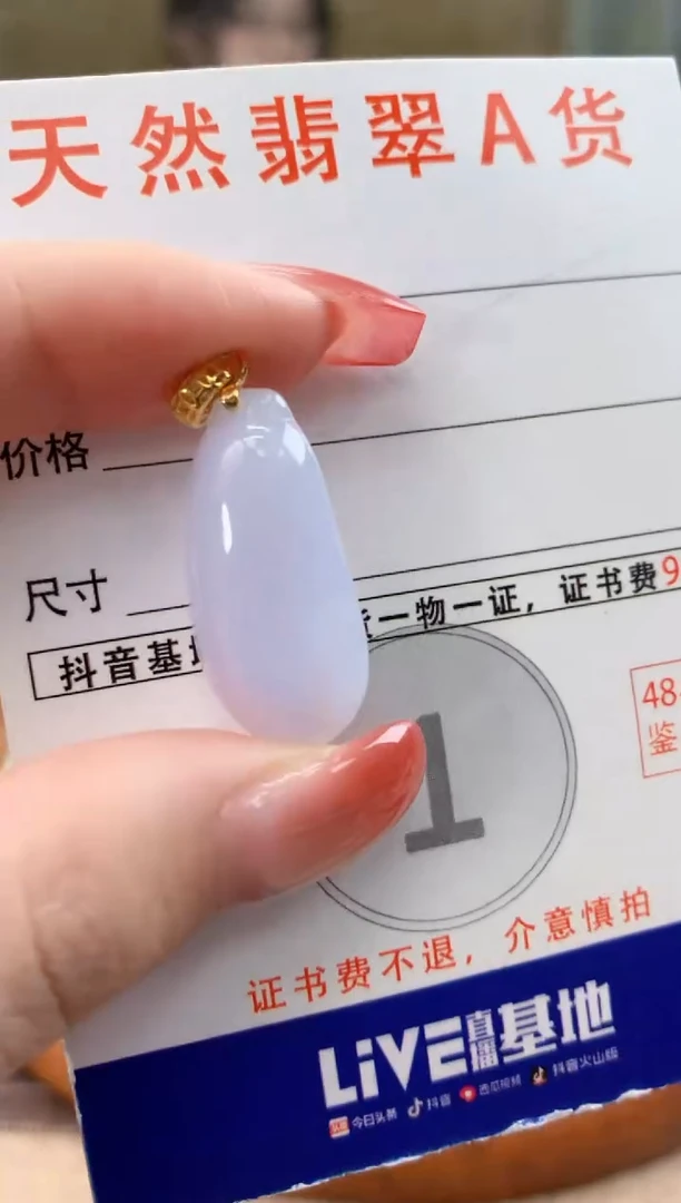 颈饰未镶嵌翡翠天然A货翡翠挂件