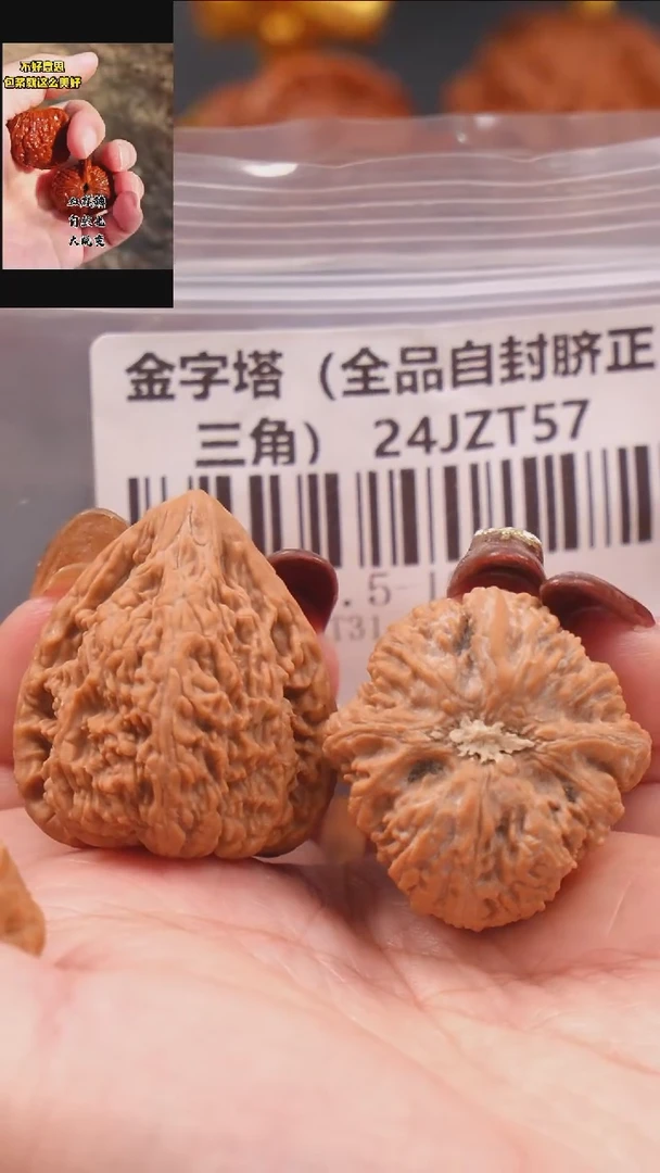 【闪购商品】文玩核桃把件37.5蚂蚁王金字塔