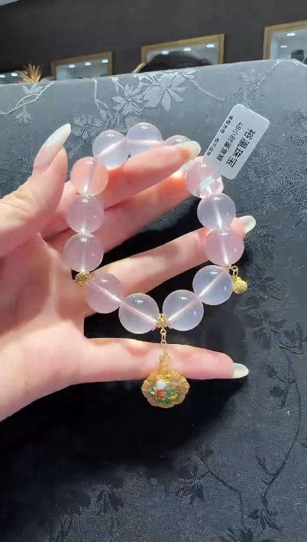 【闪购商品】水晶手串未镶嵌粉水晶手串设计款