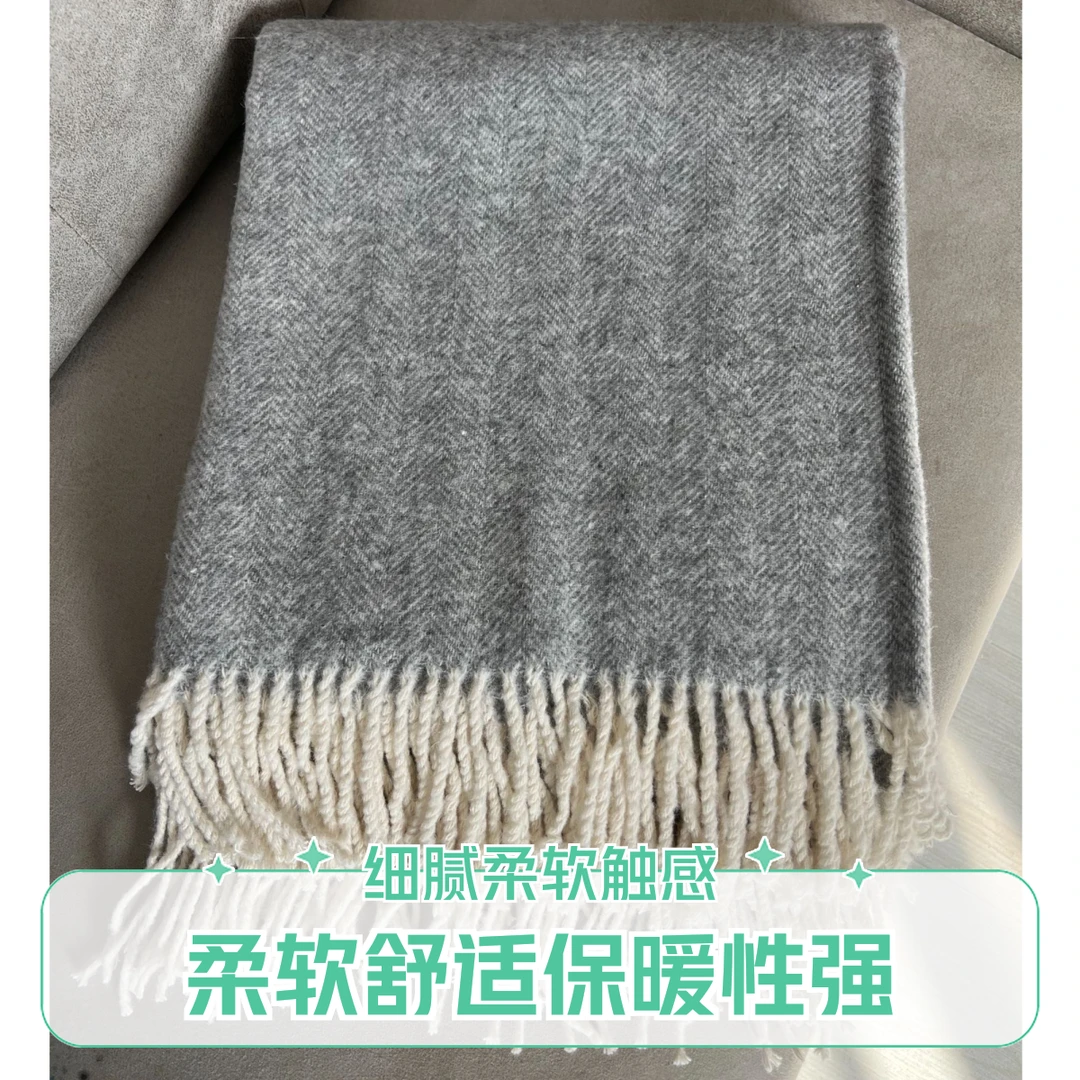 2025年开年福利 出口英国50羊毛含量 大披肩毯/盖毯 中厚款（瑕疵款 介意勿拍）