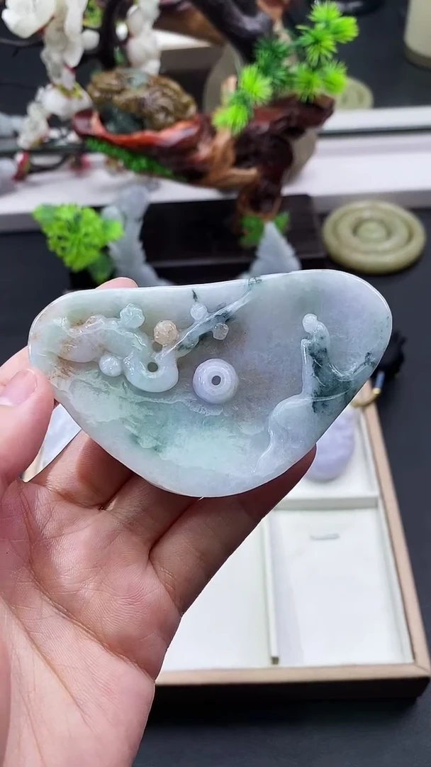 颈饰未镶嵌翡翠天然缅甸A货翡翠
