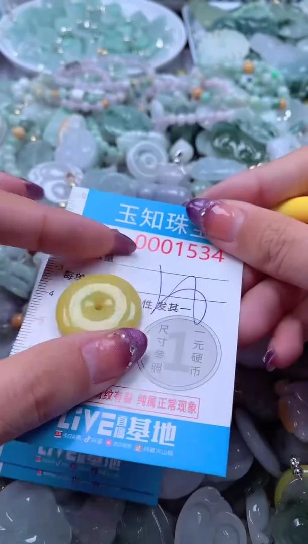 翡翠未镶嵌吊坠(不含链)1534