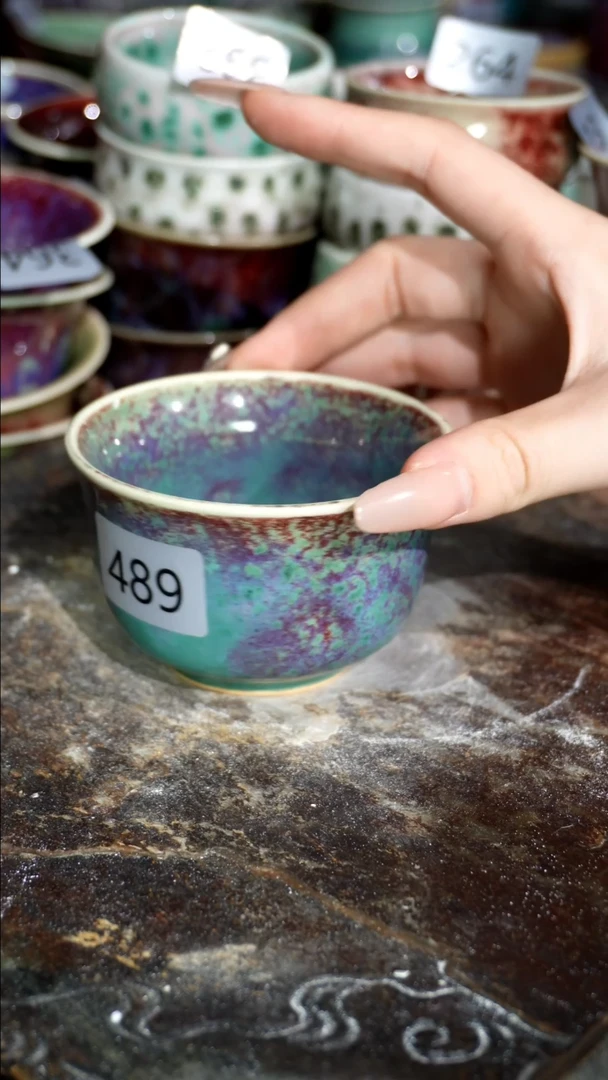 摆件精品窑变钧瓷茶器