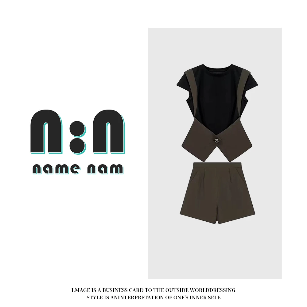 『巴黎假日』2025年夏季新款高级设计感显瘦时尚套装