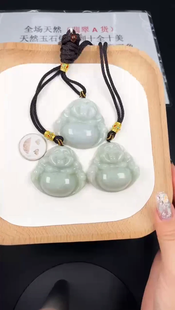 颈饰未镶嵌翡翠LA007翡翠绿大佛+送同款绳子+多样性发其一