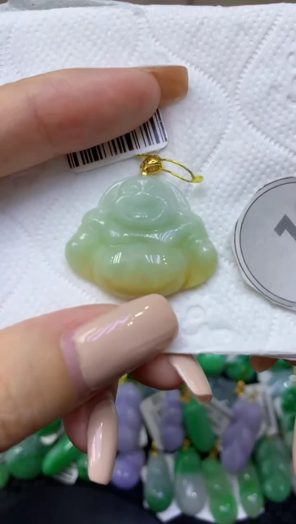 颈饰未镶嵌翡翠天然缅甸翡翠A货